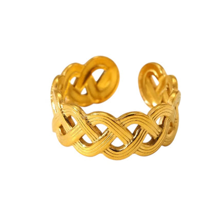 Δαχτυλίδι ατσάλινο χρυσό - r134