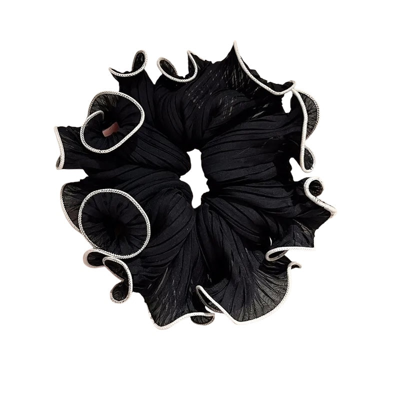 Λαστιχάκι scrunchie μαύρο - HA008