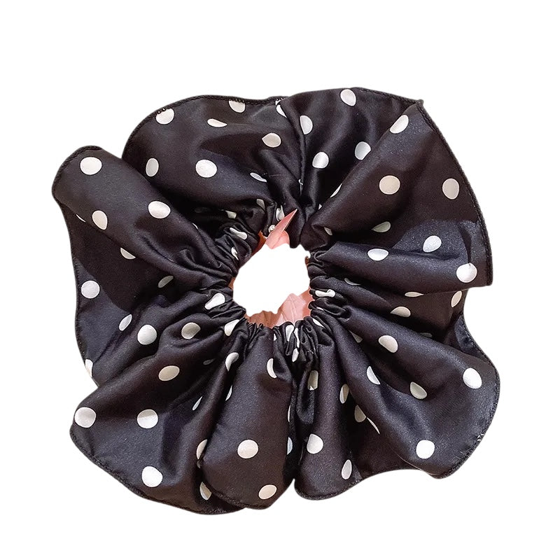 Λαστιχάκι scrunchie πουά - HA009