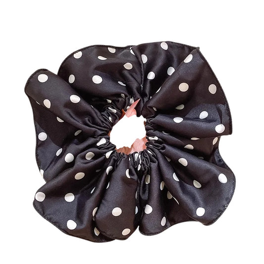 Λαστιχάκι scrunchie πουά - HA009