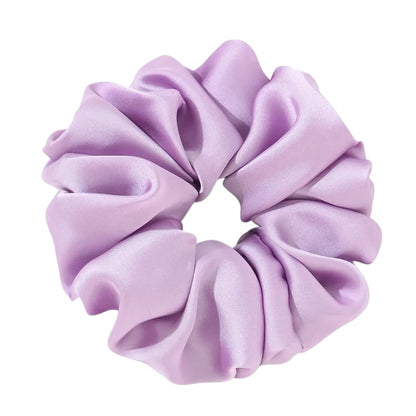 Λαστιχάκι scrunchie μωβ σατέν - ha014