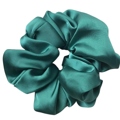 Λαστιχάκι scrunchie σμαραγδί σατέν - ha017