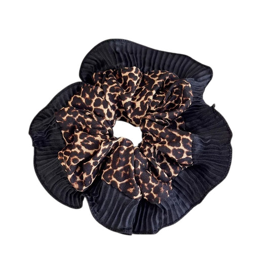 Λαστιχάκι scrunchie λεοπάρ - HA021