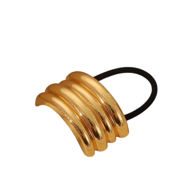 Λαστιχάκι μαλλιών με μεταλλικό σχέδιο - ha031