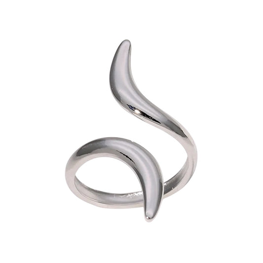 Δαχτυλίδι ατσάλινο ασημί - w523