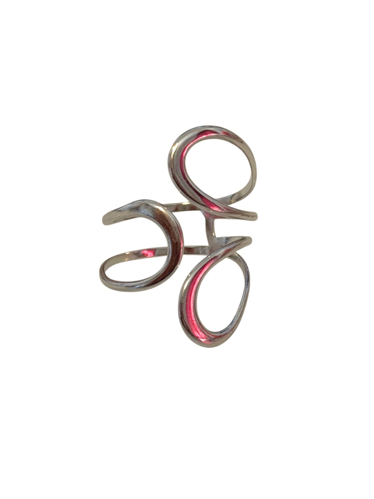 Δαχτυλίδι ατσάλινο ασημί- w575