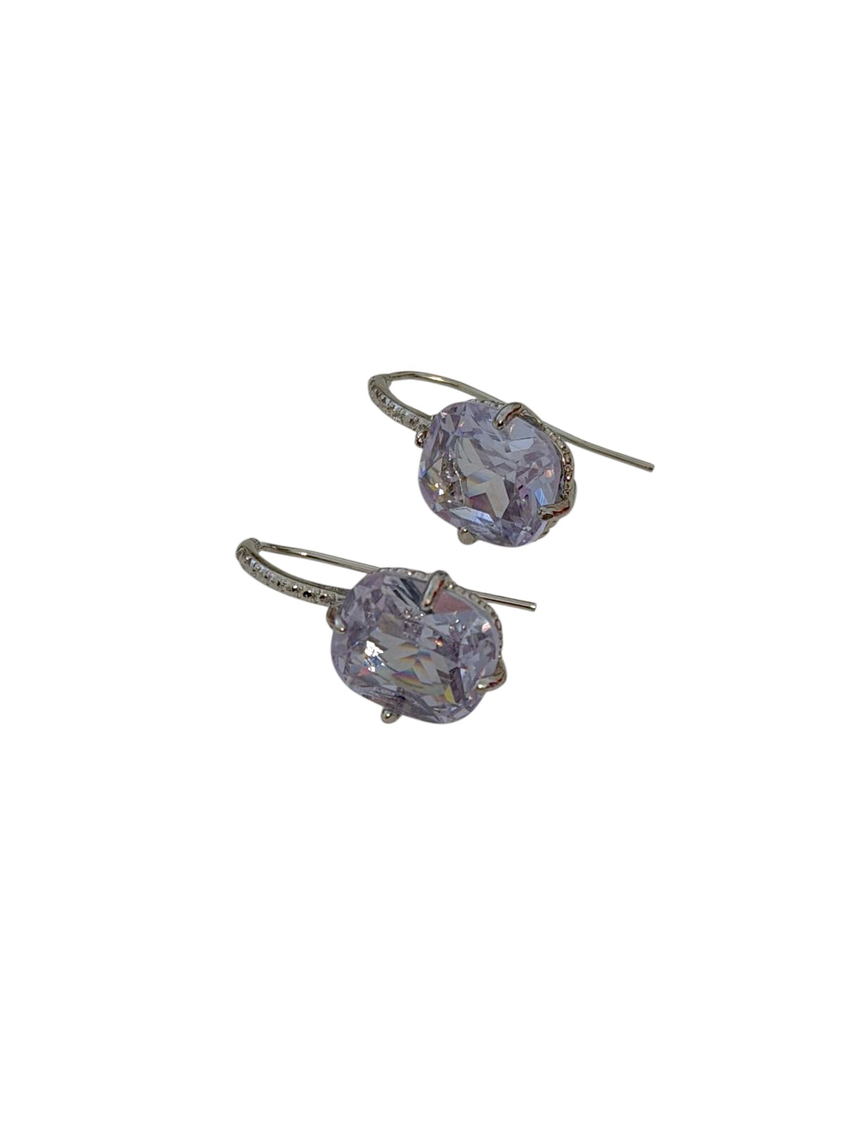 Σκουλαρίκια ορειχάλκινα με ζιργκον -w641