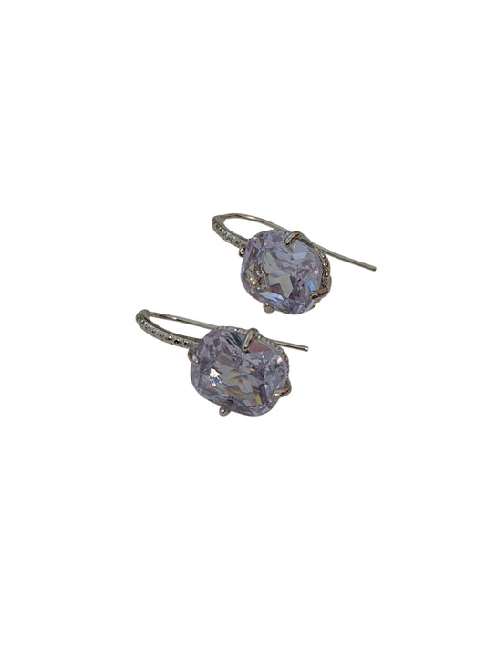 Σκουλαρίκια ορειχάλκινα με ζιργκον -w641