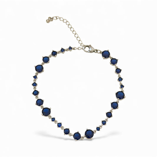 Βραχιόλι ορειχάλκινο με zircon  - w650