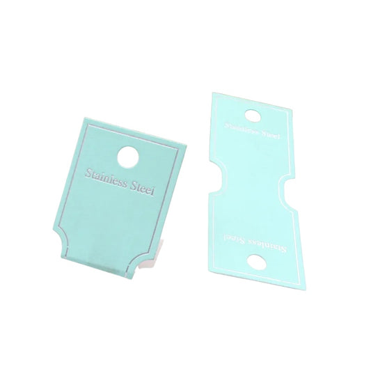 Καρτελάκια τιρκουάζ 4.5x12 50τμχ - P093