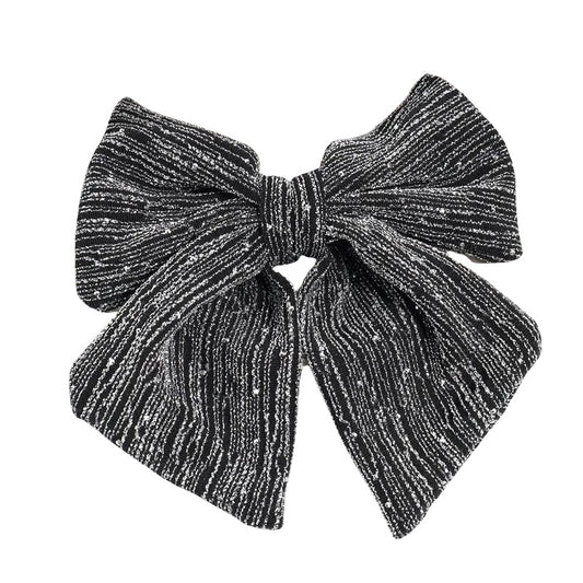 Κλιπ φιόγκος με glitter - HA044