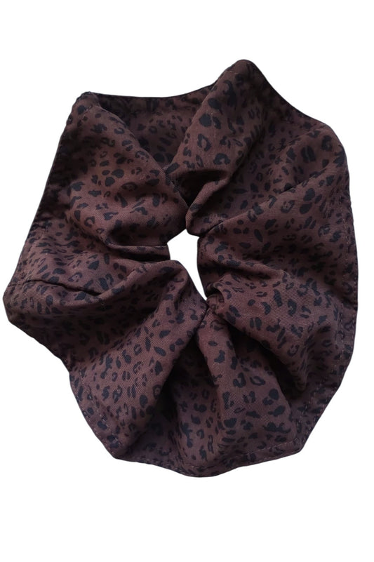 Elastic scrunchie leopard maro - HA040