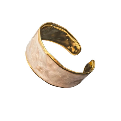 Gold beige steel bracelet - BR146