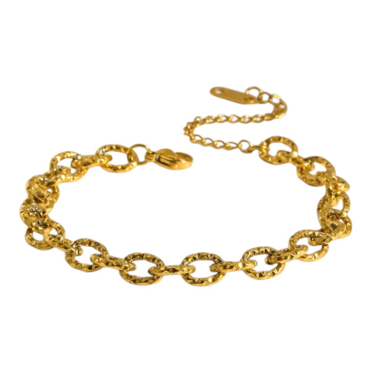 Bracciale in acciaio con zircone - BR443