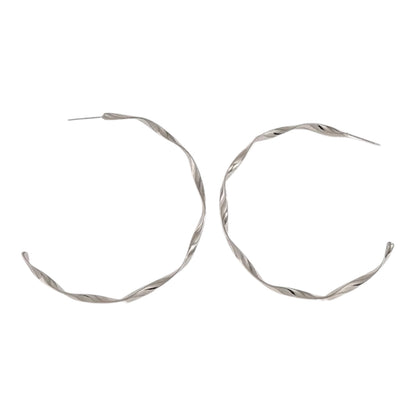 Boucles d'oreilles triple créoles acier doré- EA649