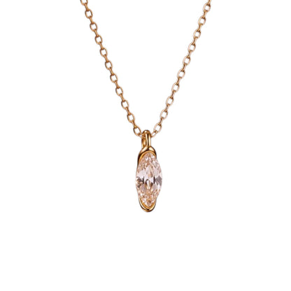 Steel necklace with faux resin heart - NE596