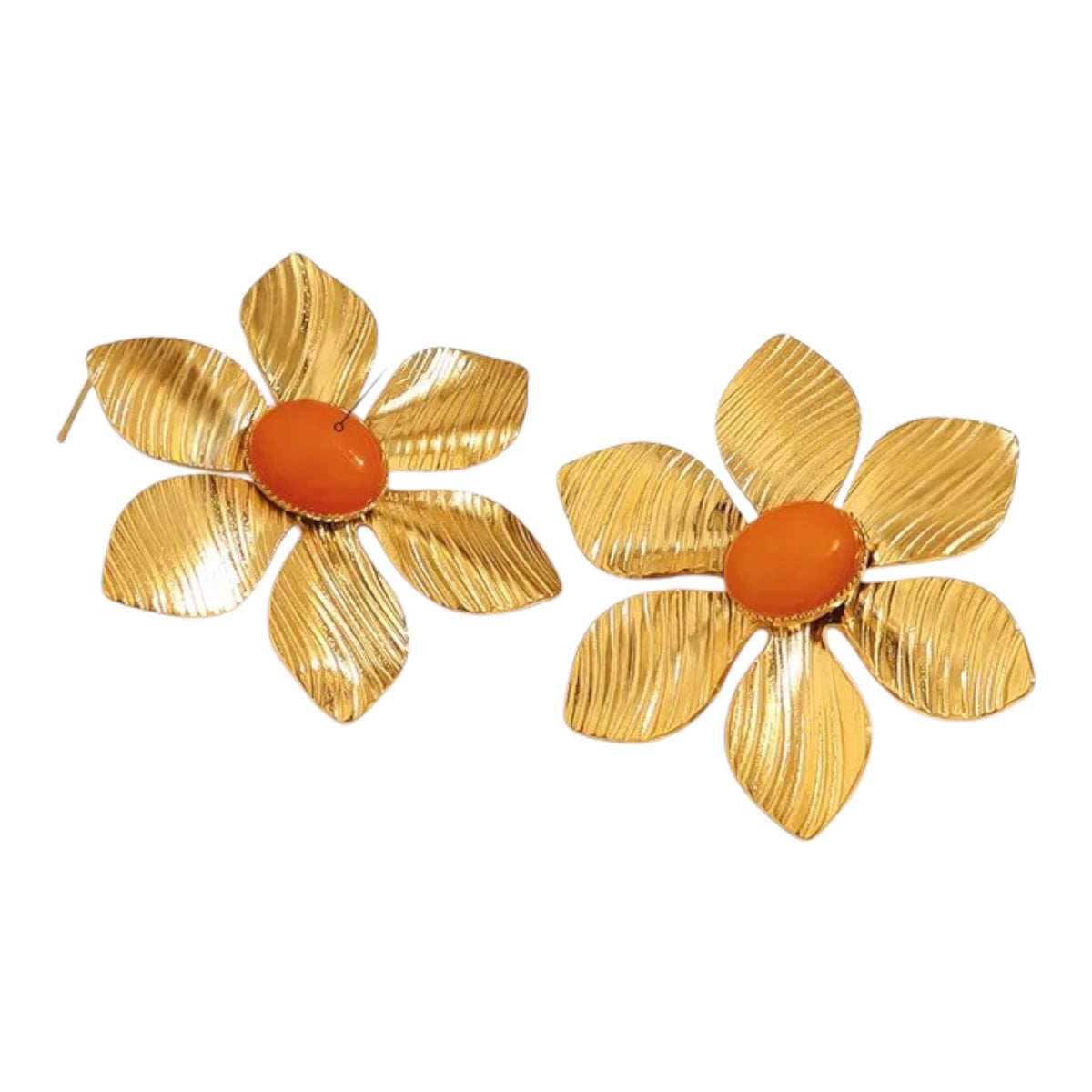 Dreifache Creolen aus Stahlgold – EA649