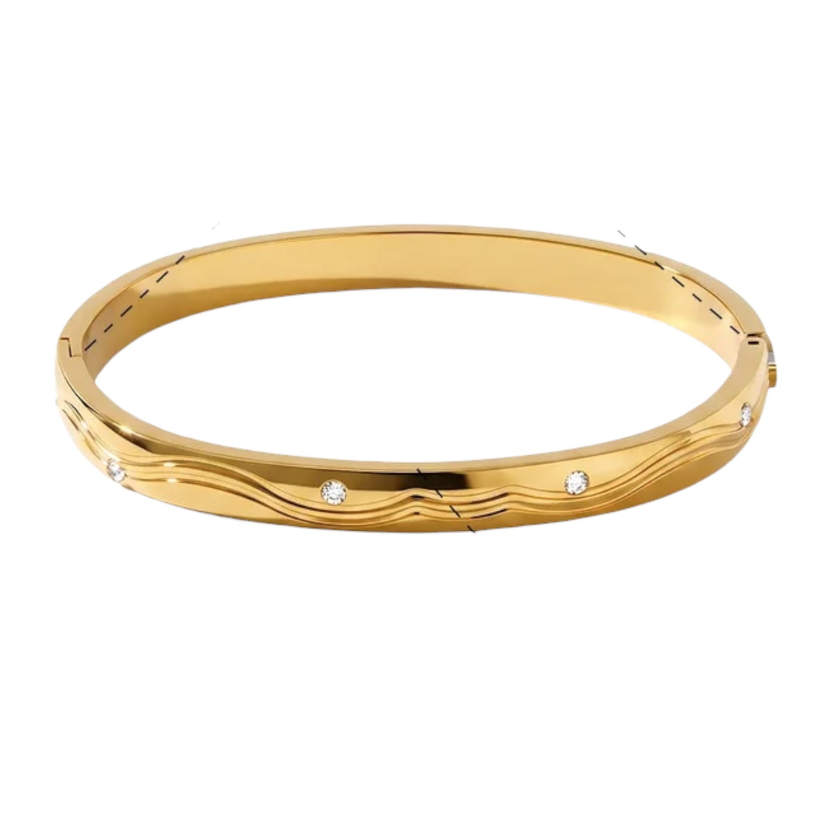 Stahlarmband mit Zirkon – BR443