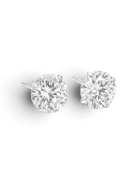 Pendientes estrella de mar de acero con piedras azules- EA681