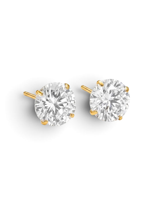 Pendientes estrella de mar de acero con piedras azules- EA681