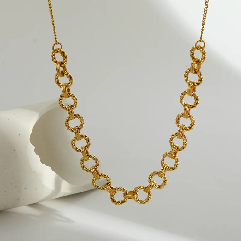 Colier cu lant de otel-NE071