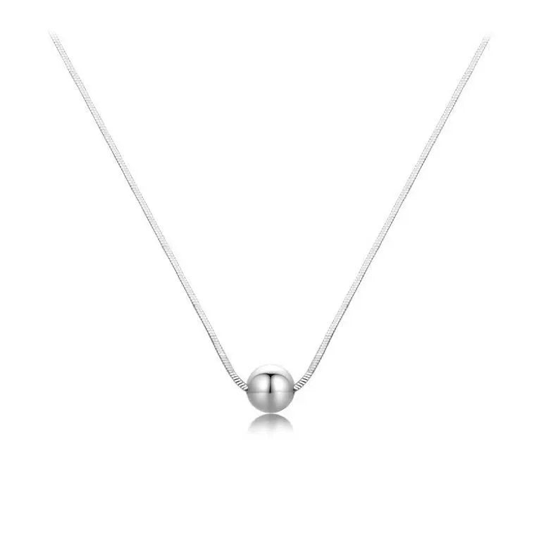Collar de acero con corazón de resina sintética - NE596