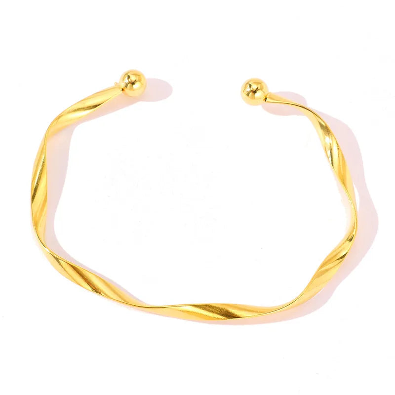 Brass gold bracelet - w377