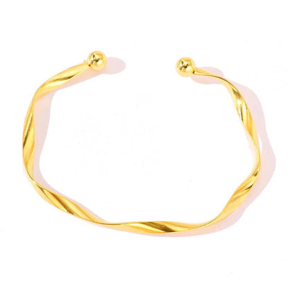 Brass gold bracelet - w377