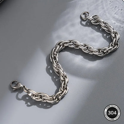 Steel silver chain bracelet - BR359