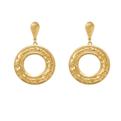 Boucles d'oreilles coquillage acier blanc avec perle - EA756