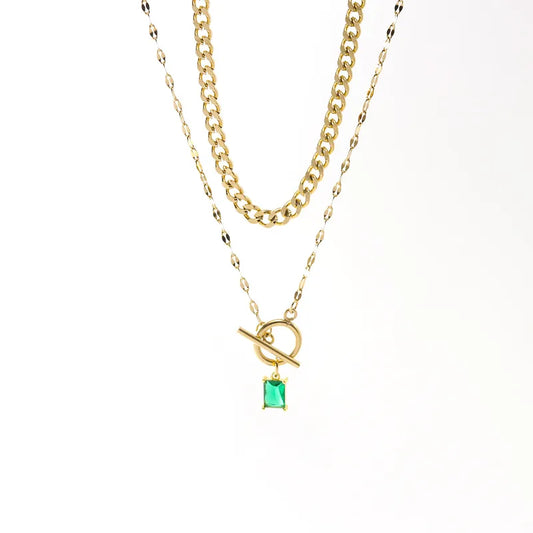 Collana con perle blu e stella marina in acciaio - NE449