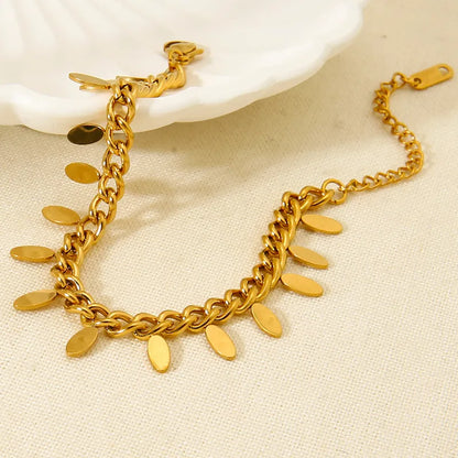 Bratara din otel auriu cu ornamente-BR143