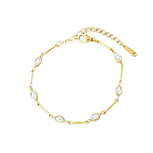 Bracelet en acier doré et argenté - BR364