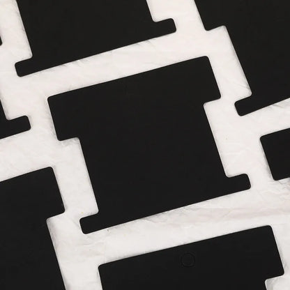 Καρτελάκια kraft μαύρα για βραχιόλια και λαστιχάκια 5x7 50τμχ - P026