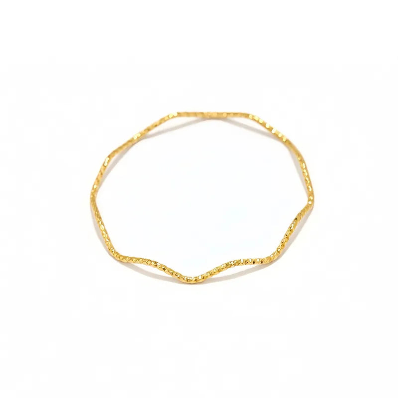 Pulsera de acero y oro con circonitas - BR020
