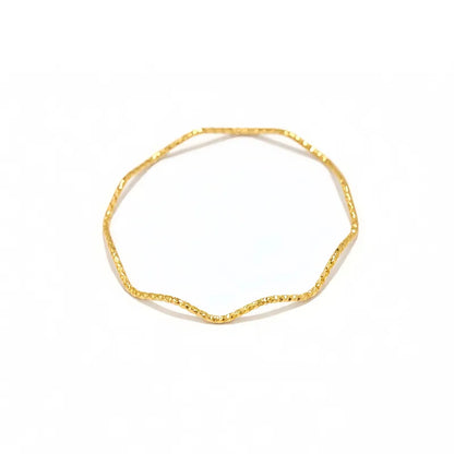 Pulsera de acero y oro con circonitas - BR020