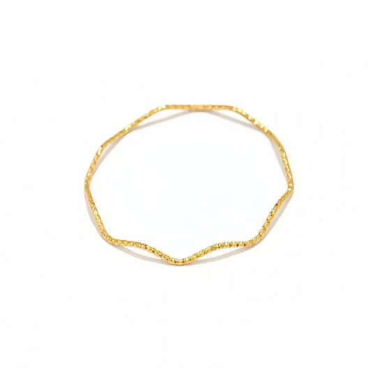 Pulsera de acero y oro con circonitas - BR020