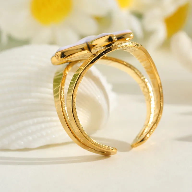 Ring Gold Plum Open with Starster-