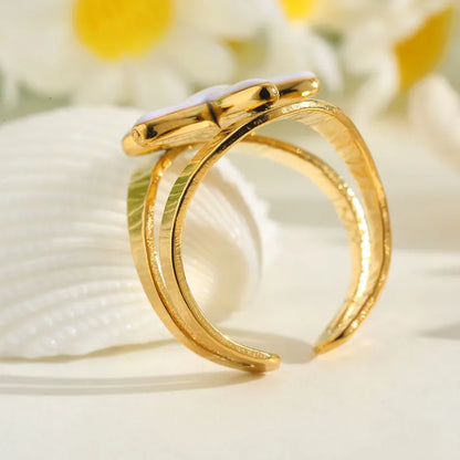 Ring Gold Plum Open with Starster-