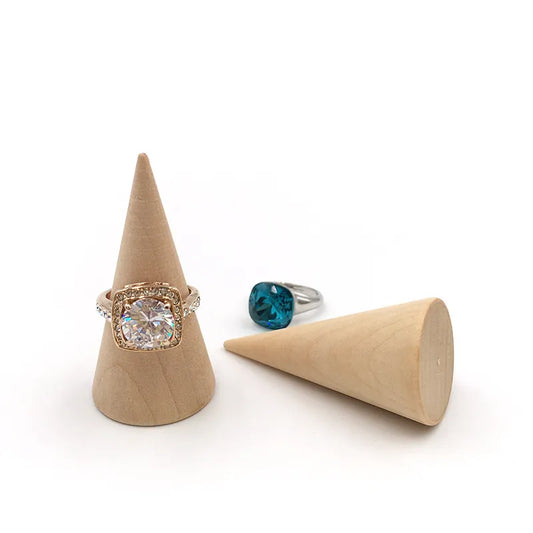 Wooden cone for 1pcs ring - P025