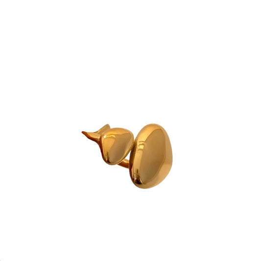 Δαχτυλίδι χρυσό ατσάλι ανοιχτό-R232