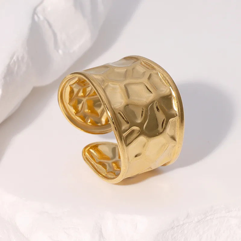 Δαχτυλίδι ατσάλινο χρυσό - R109