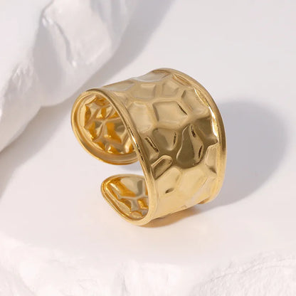 Δαχτυλίδι ατσάλινο χρυσό - R109