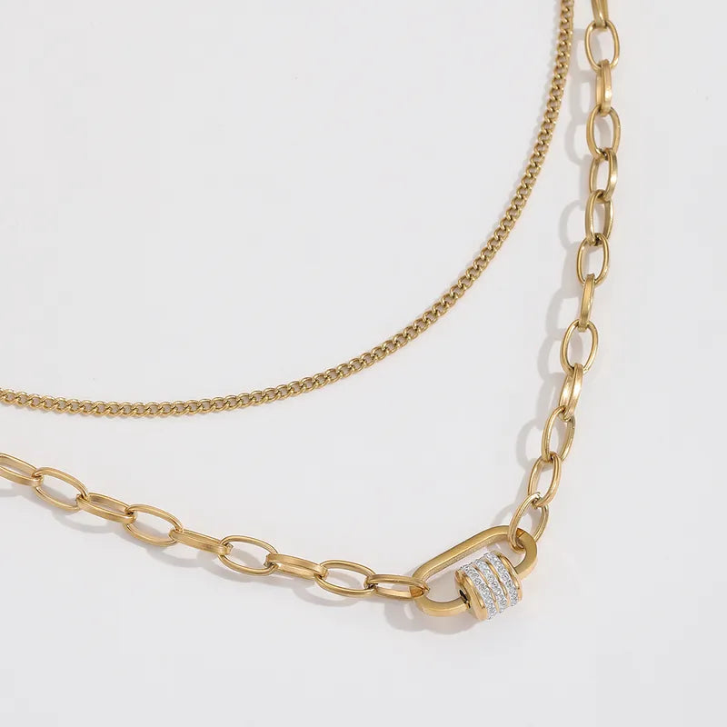 Steel necklace - w064