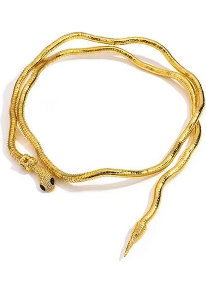 Necklace from wrapping snake alloy for many uses-Ne118