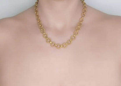 Colier cu lant de otel-NE071