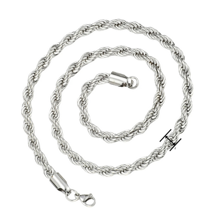 Κολιέ ατσάλι αλυσίδα -NE310