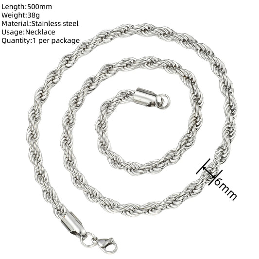 Κολιέ ατσάλι αλυσίδα -NE310