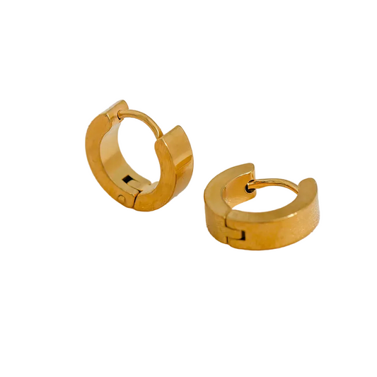 Σκουλαρίκια ατσάλι χρυσό κρικάκι-EA663