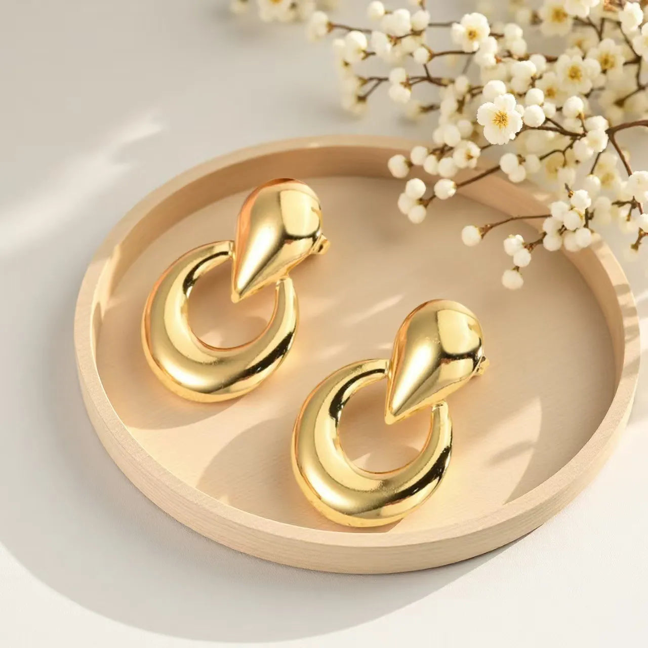 Σκουλαρίκια ατσάλι στρόγγυλο-EA677